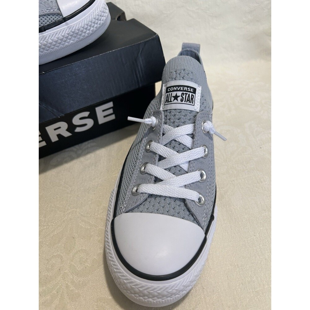 Converse Chuck Taylor All Star Shoreline Knit Low Top Lace-Up Gray White 565232F - Picture 2 of 9